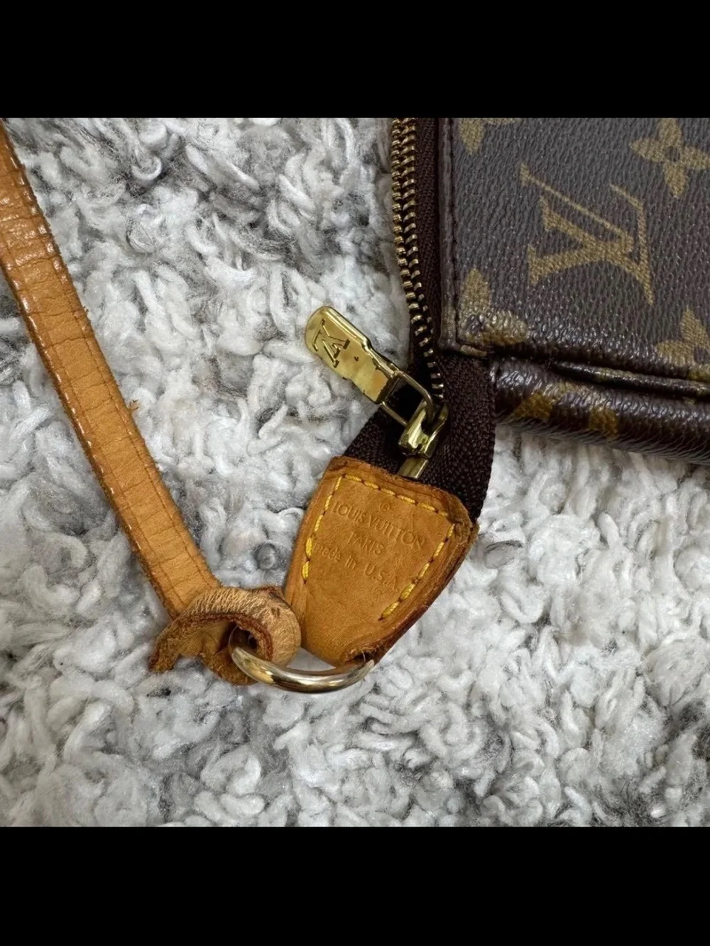 Louis Vuitton Monogram Canvas Mini Pochette - Brown & Tan